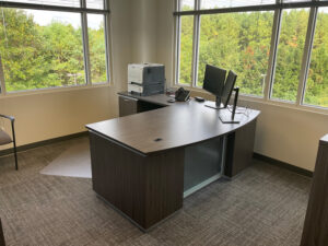 tuxedo desk, Millersville refresh, executive desk, contemporary desk